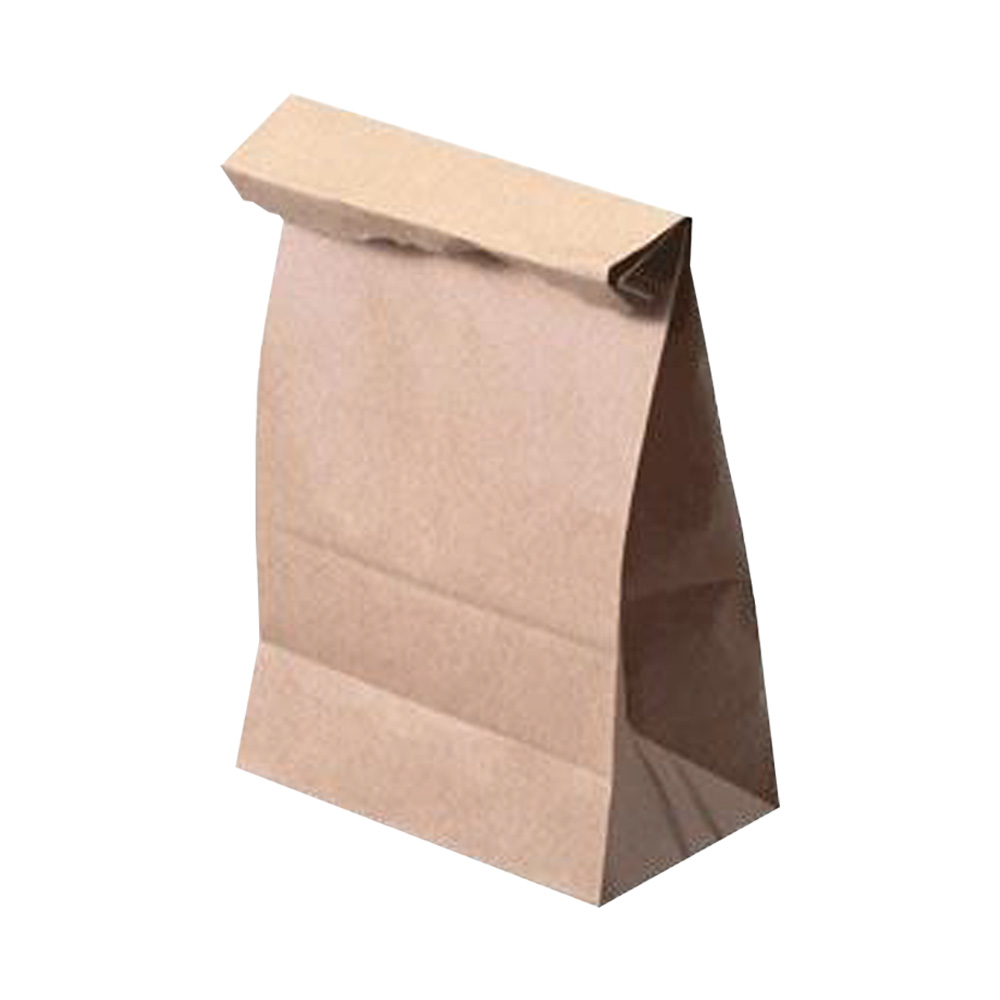 4120000 Grocery Bag 12 lb. Kraft Paper 500/1 BD - 4120000 12# KRAFT GROCERY BAG