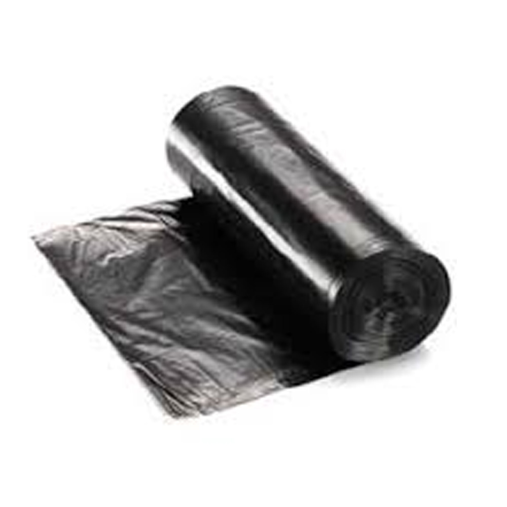 RNY60 Can Liner 38"X57" 60 Gal. 1.3 Mil Black Plastic Extra Heavy Duty On A Roll 10/10 cs