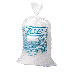 H21PMET Ice Bag 10 lb. Printed Plastic 1000/cs - H21PMET 10# PRINTED ICE BAG