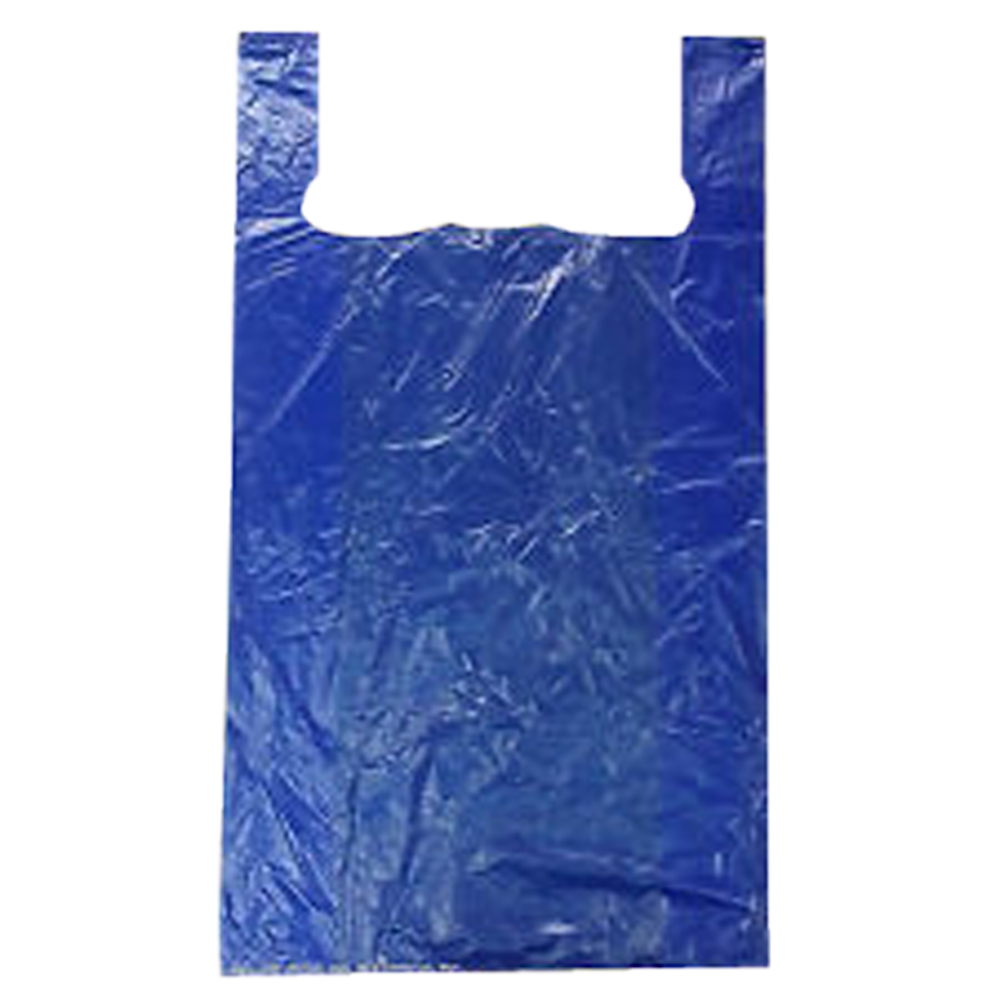 JUMBO-BLUE/BEIGE Blue 18"x8"x32" Jumbo Poly Shopping Bag 240/cs