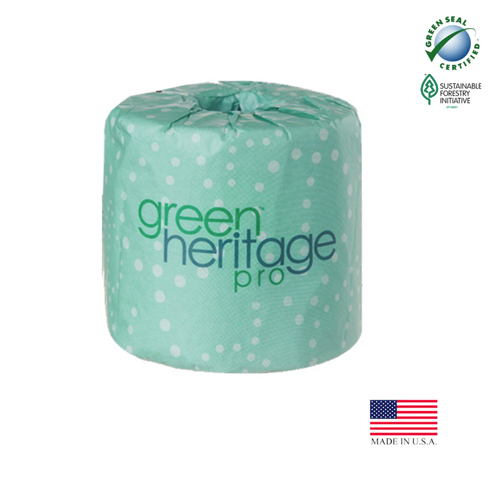 248 Green Heritage Pro Bathroom Tissue White 2 ply 4"x3.1" 400 Sheets 96/cs - 248"GREEN HERIT" 2 PLY TTISSUE