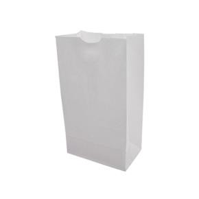 51028 Wolf Grocery Bag 8 lb. White Virgin Paper 500/pk.