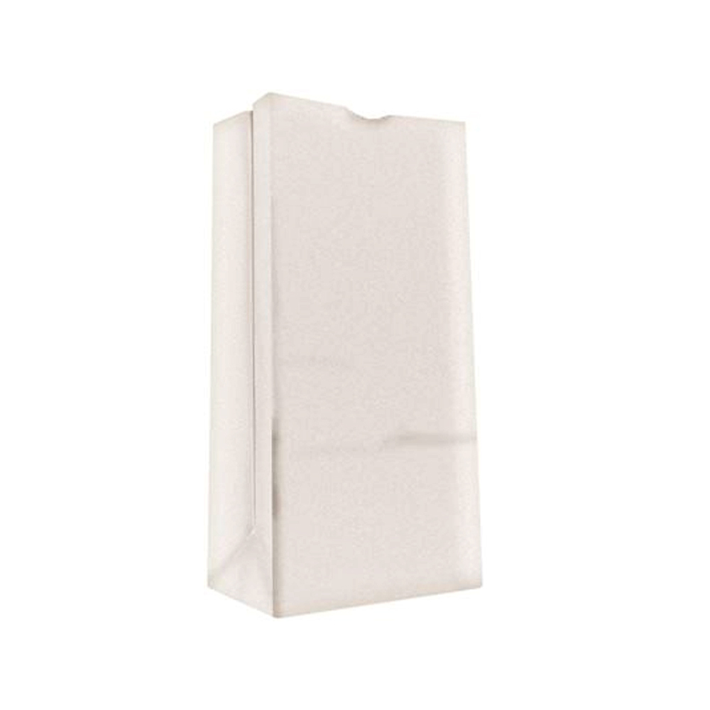 51025 Wolf Grocery Bag 25 lb. White Virgin Paper 500/pk.