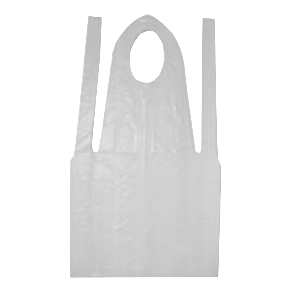 2442 White 24"x42" Embossed Poly Apron 10/100 cs - 2442 1.25-24X42 WHT POLY APRON