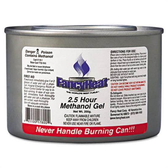 17800-F800 2.5 Hour Blue Methanol Gel Chafing Fuel 72/cs