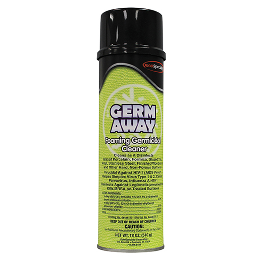 2170 Germ Away 18 oz. Foaming Germicidal Cleaner 12/cs - 2170 GERMAWAY FM DISIN CLN 18z