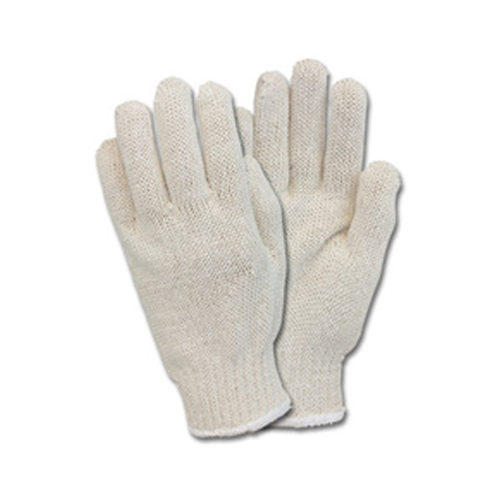 GSMWMN2CNRB Safety Zone White Medium Knitted Gloves 25/12 cs - GSMWMN2CNRB MD KNITSTRING GLV