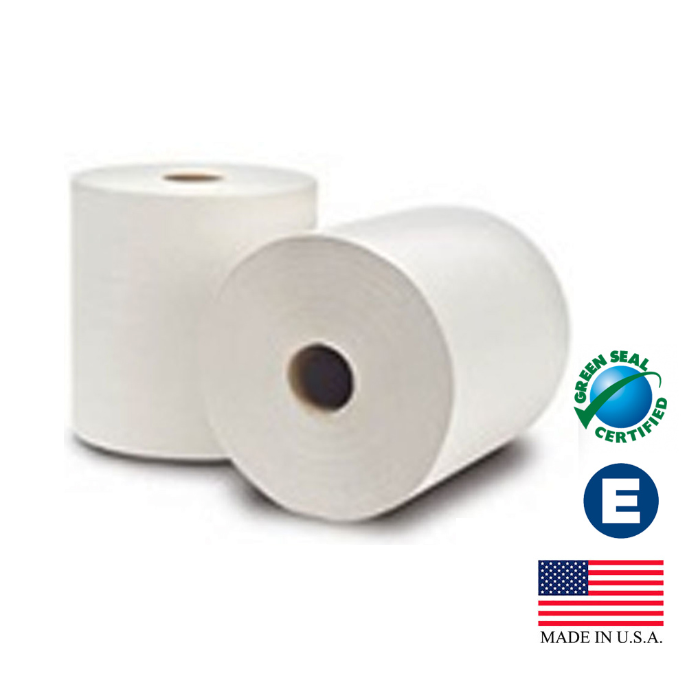 8031400 Tork Roll Towel White 1 ply Green Seal Certified 8"x800' 6/cs
