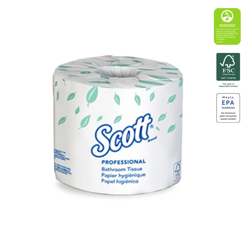 05102 Scott Bathroom Tissue White  1 ply  4"x4" 1210 Sheets 80/cs - 05102  SCOTT 1P 1210 SH.TTISUE