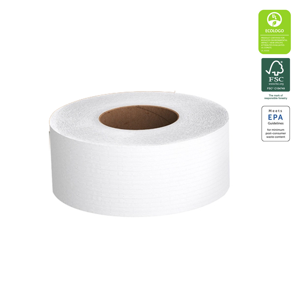 07805 Scott Bathroom Tissue White 2 ply  Junior Jumbo Roll 9"x1000' 12/cs - 07805 JRT 9" JR 2PLY 1000 TTIS