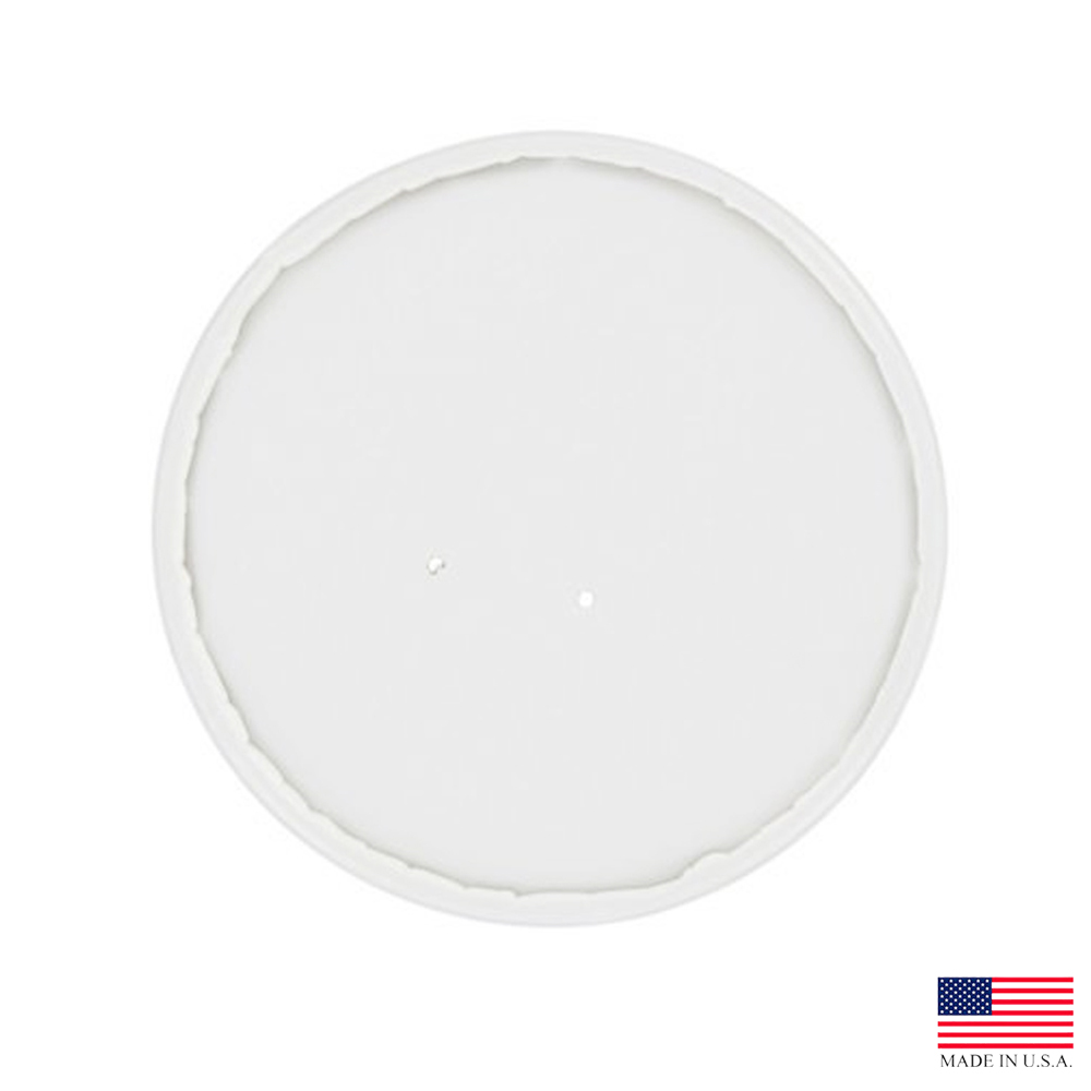 CH16A-4000  White 8-16 oz.  Vented Paper Lid for Containers 20/25 cs - CH16A-4000 WH VENT PAPLID 8-16