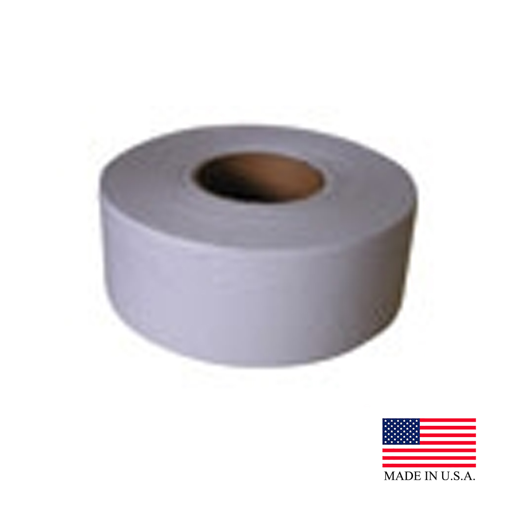 NP-5207 Bathroom Tissue White 1 ply Jumbo Roll 9" x1250' w/Large Core 3.5" 12/1250 cs - NP-5207 9" 1PL JRT TT 12/1250