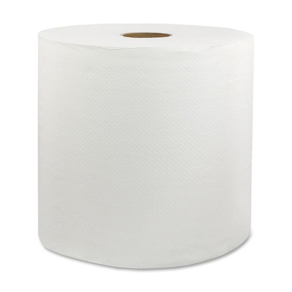 46529 Livi VPG Hard Wound Embossed Roll Towel White1 ply 8"x800' 6/cs