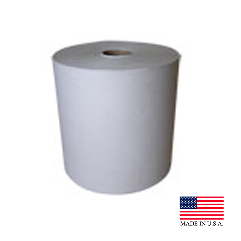 NP-12800EW Roll Towel White Embossed 1 ply 12"x800' w/1.5" Core12/ cs - NP-12800EW WH 800'ROLL TOWEL
