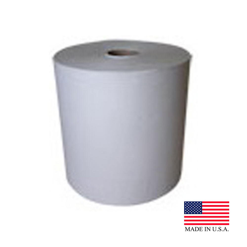 NP-610-800MEGA Mega TAD Roll Towel White 1 ply 10"(used w/ generic dispensers) w/2" Core  6/