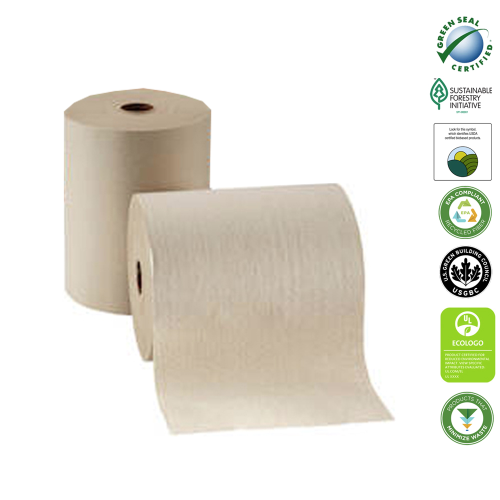 89480 Enmotion Roll Towel Natural 10"x800' 6 Rolls 6/cs - 89480 BR ENMO 10"6X800'TOWELS