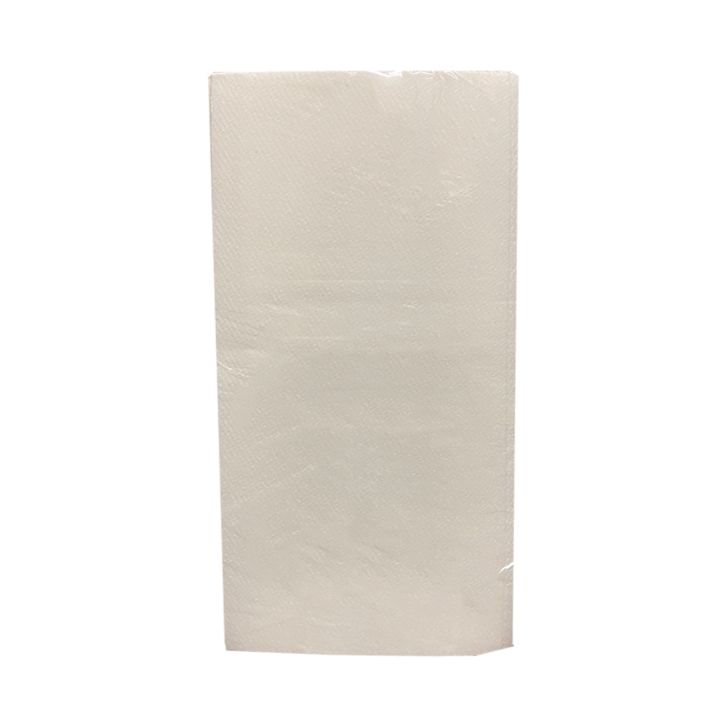 N-LRGA6FPW White 12"x16" 1/6 Fold Guest Towel 10/50 cs - N-LRGA6FPW WH 12X16 1/6 GTOWEL