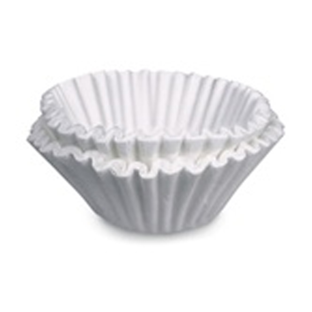 48-101E Brew Rite White 8-12 Cup  Coffee Filter 2/500 cs - 48-101E BRWRT COM COFFLT 12CUP