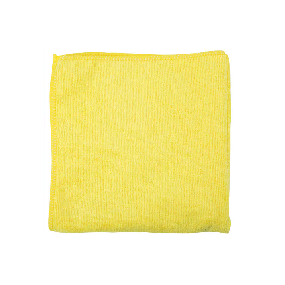 B0082-200 Yellow 16"x16" Microfiber Cloth 200/cs - B0082-200 16X16 YEL MCRFBRCLTH