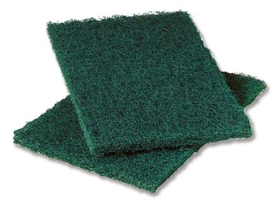 7000045876 Scotch-Brite #86 Green 6"x9" Heavy Duty Scour Pads 3/12 cs