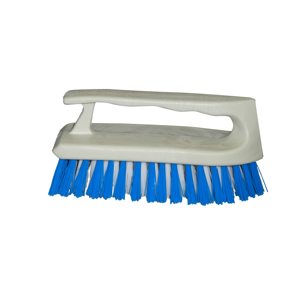 4003-12 White/Blue 6"x2.5" Plastic Jet Scrub Brush 1 ea.