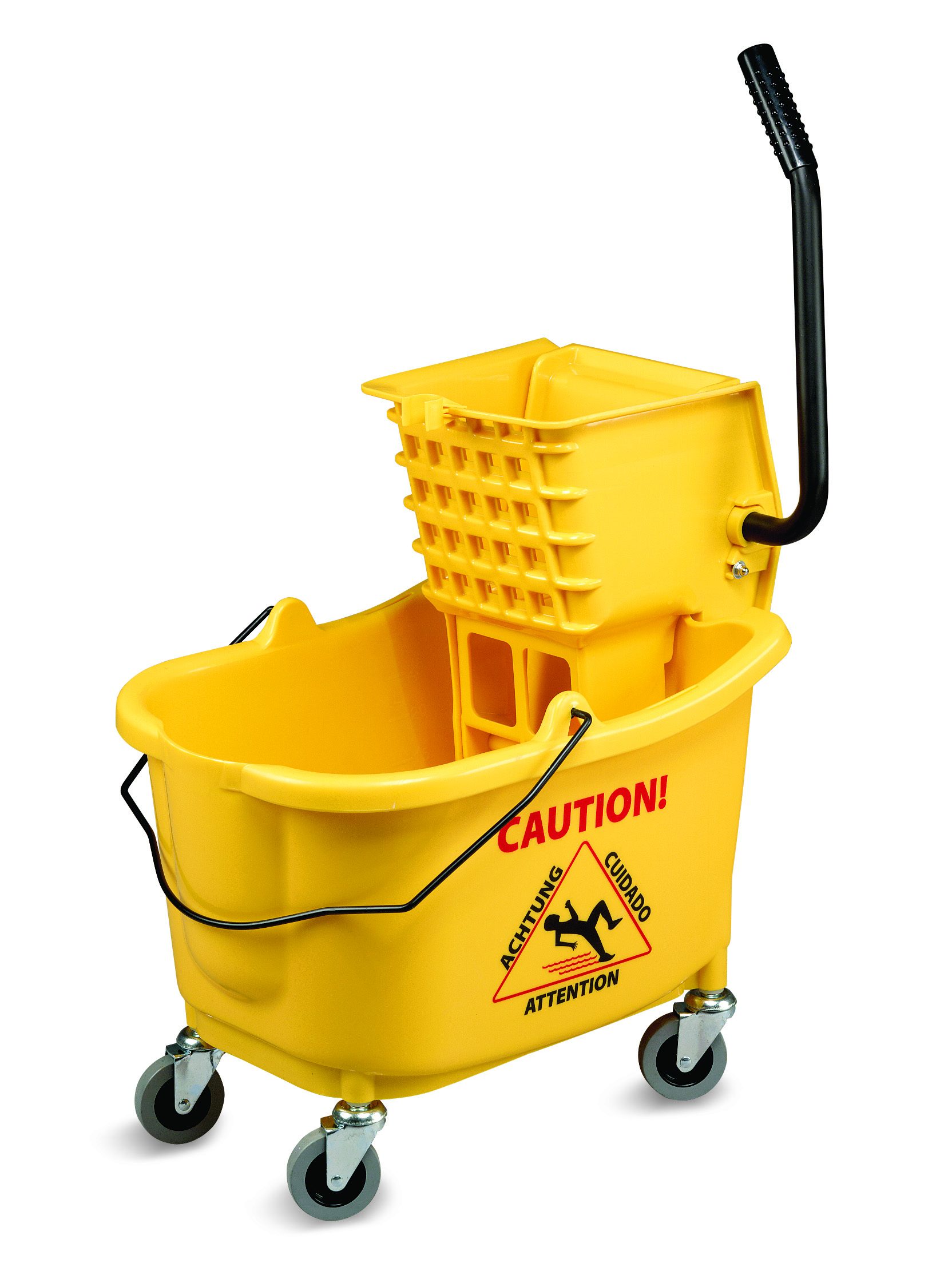 1010 Yellow 35 Qt. Mop Bucket & Wringer 1 ea. - 1010YELLOW 35QT BUCKET/WRINGER