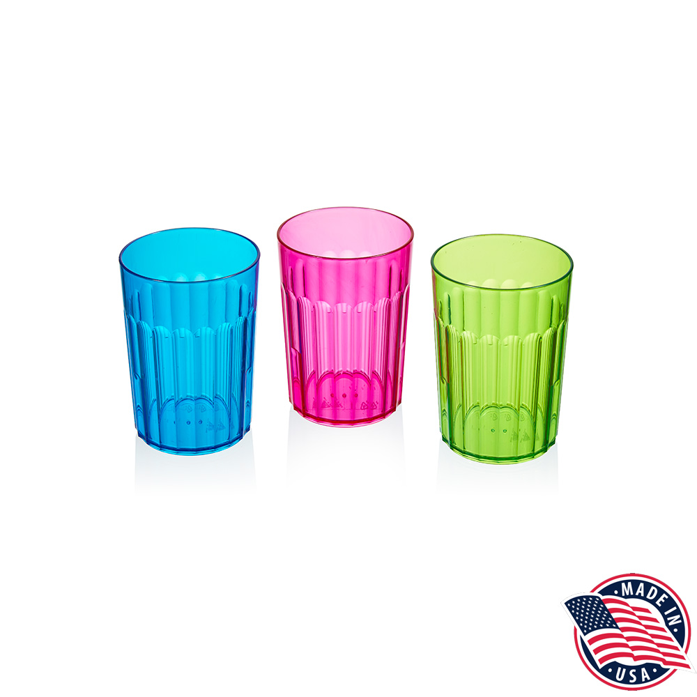 10605 Assorted 10 oz. Rainbow Tumbler 4/6 cs