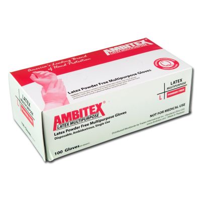 LLG5201/GRPRLG1T Ambitex Large Multi-Purpose Latex Gloves 10/100 cs