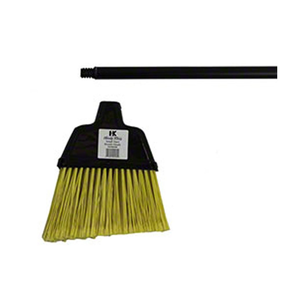 00300181 Black  Large  Angler Broom w/Metal Handle 12/cs