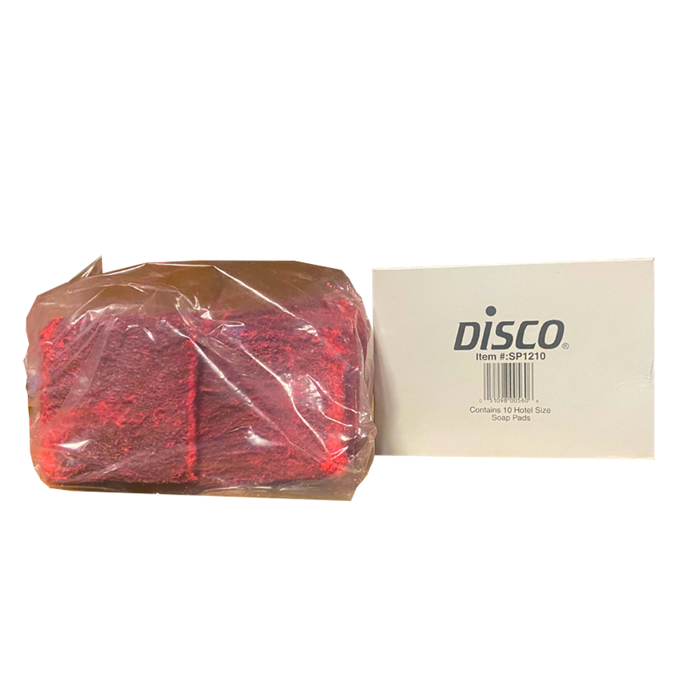 SP1210 Disco Large Steel Wool Soap Pad 12/10 cs - SP1210 LRG STEELWOOL SOAP PADS