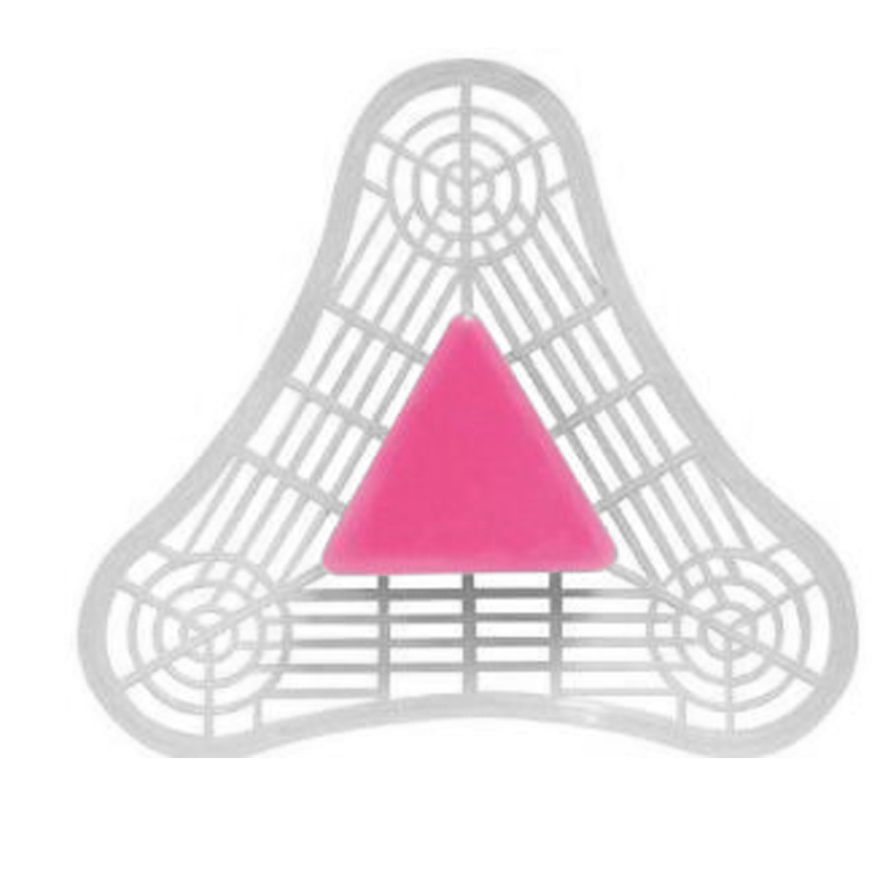 PL2625 Uni-Tab Pink Urinal Triangle w/Spice Scent 12/cs - PL2625 PNK SPICE URIN TRIANGLE