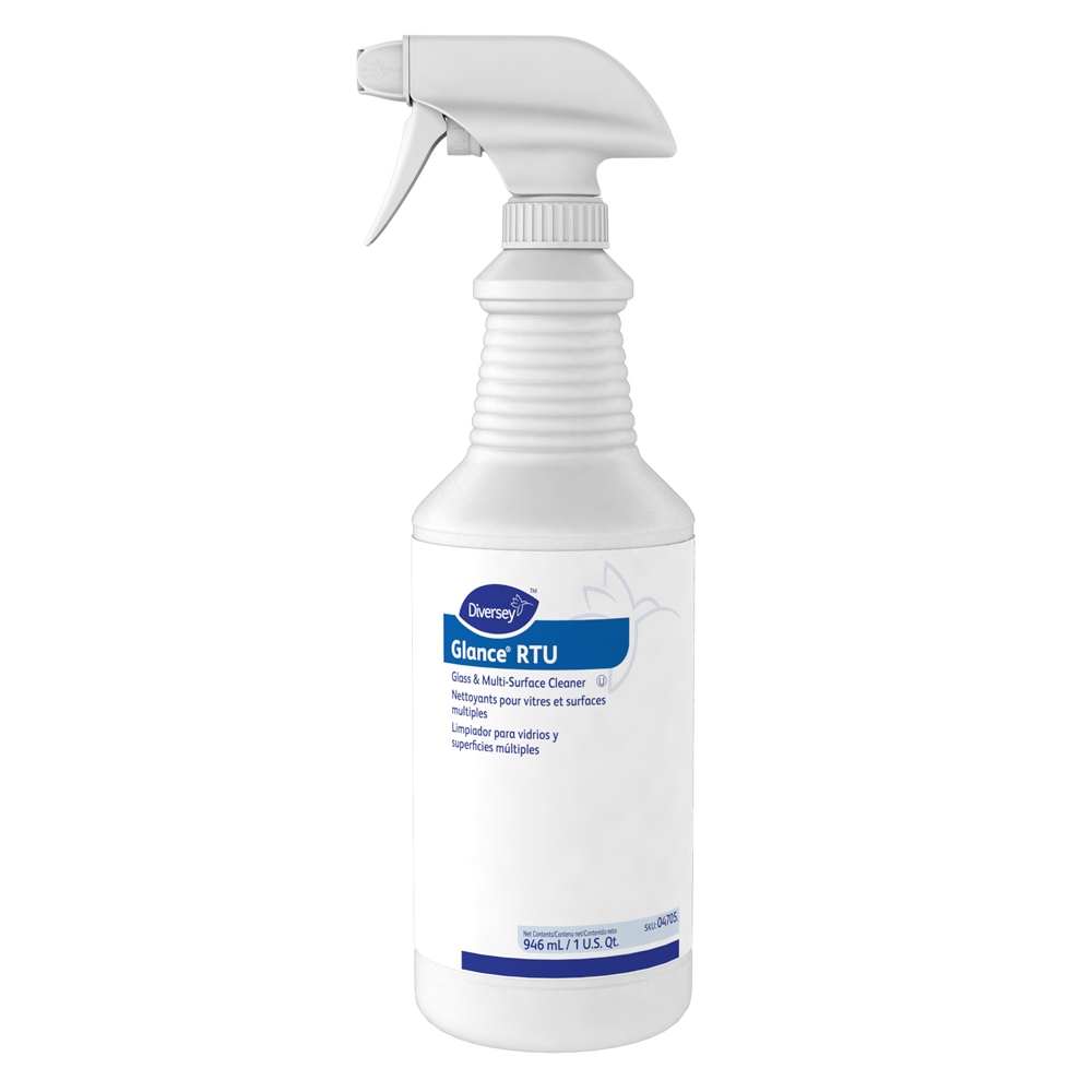 04705 Glance 32 oz. RTU Glass & Surface Cleaner   Trigger Spray 12/cs