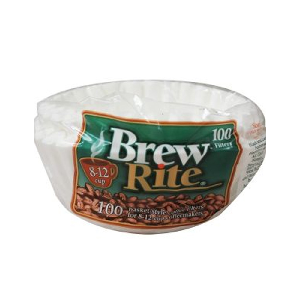 45-101A Brew Rite White 8/12 Cup Coffee Filter 48/100 cs - 45-101A BREW RITE 8/12 COF FLT