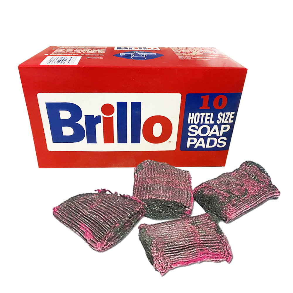 29404 Brillo Steel Wool Soap Pad 12/10 cs - SP1210BRILLO/29404 4X3SOAP PDS