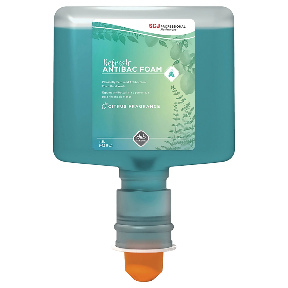ANT1L Refresh 1 Liter Antibacterial Hand Foaming  Soap Citrus Fragrance Scent Refill 6/cs - ANT1L 1L ANTIBAC FOAM SOAP MAN
