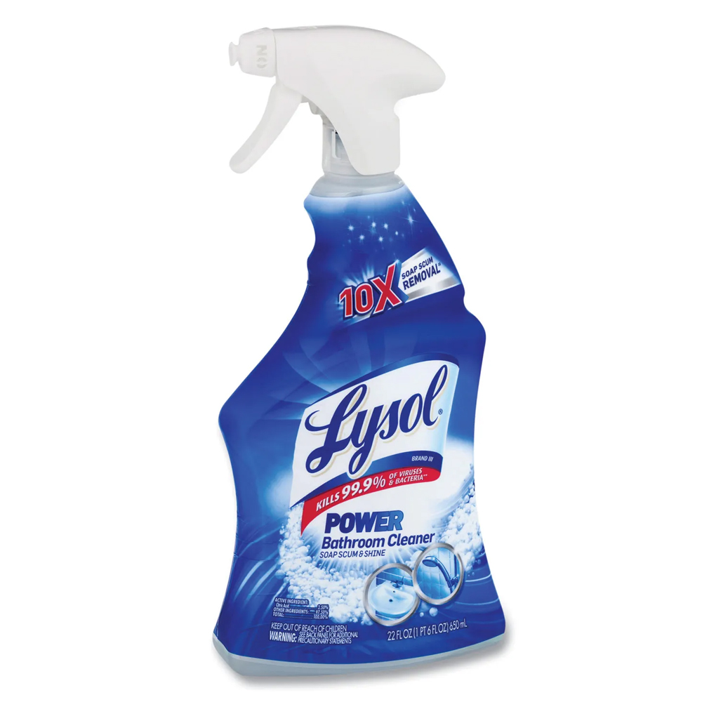 90036 Lysol 22 oz. Power Bathroom Cleaner w/Island Breeze Scent 6/cs - 90036 22z LYSOL BTHRMCLN POWER