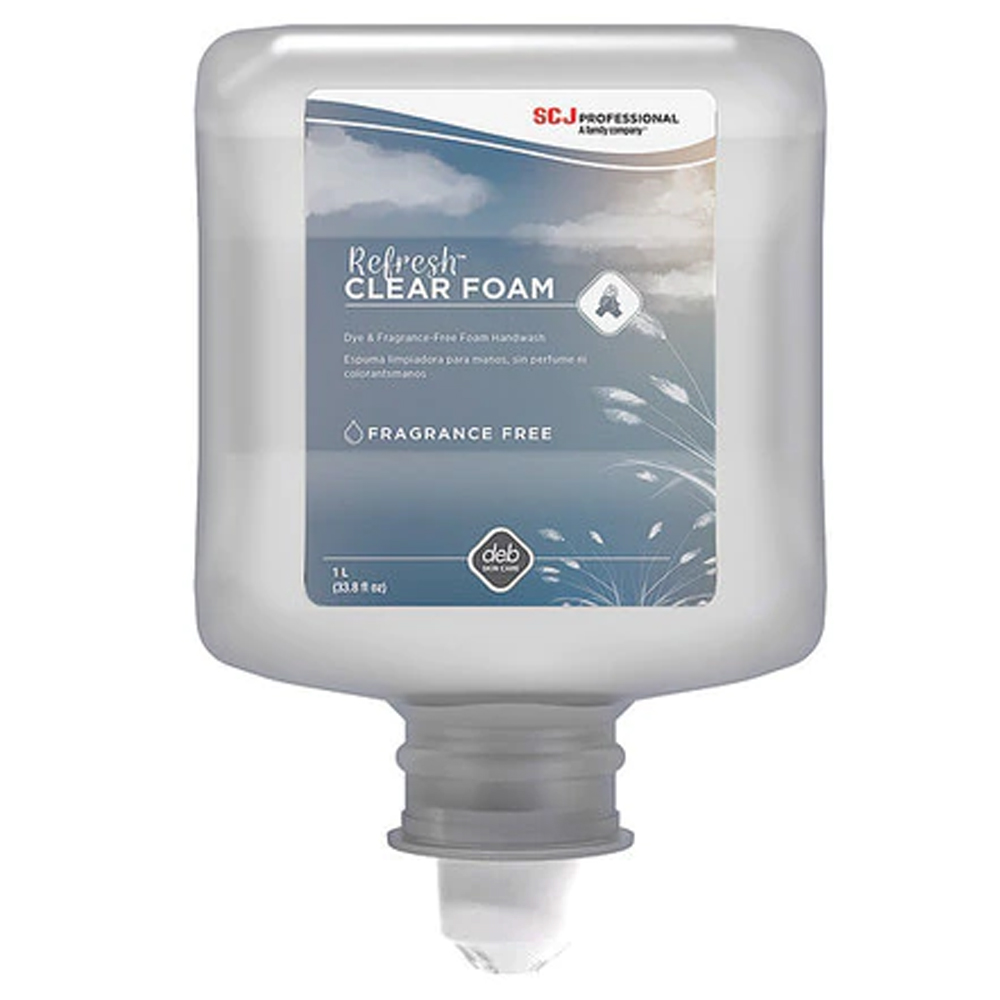 CLR1L Refresh 1 Liter Clear Foaming Hand Soap Refill 6/cs - CLR1L 1L CLR FOAM SOAP MANUELD