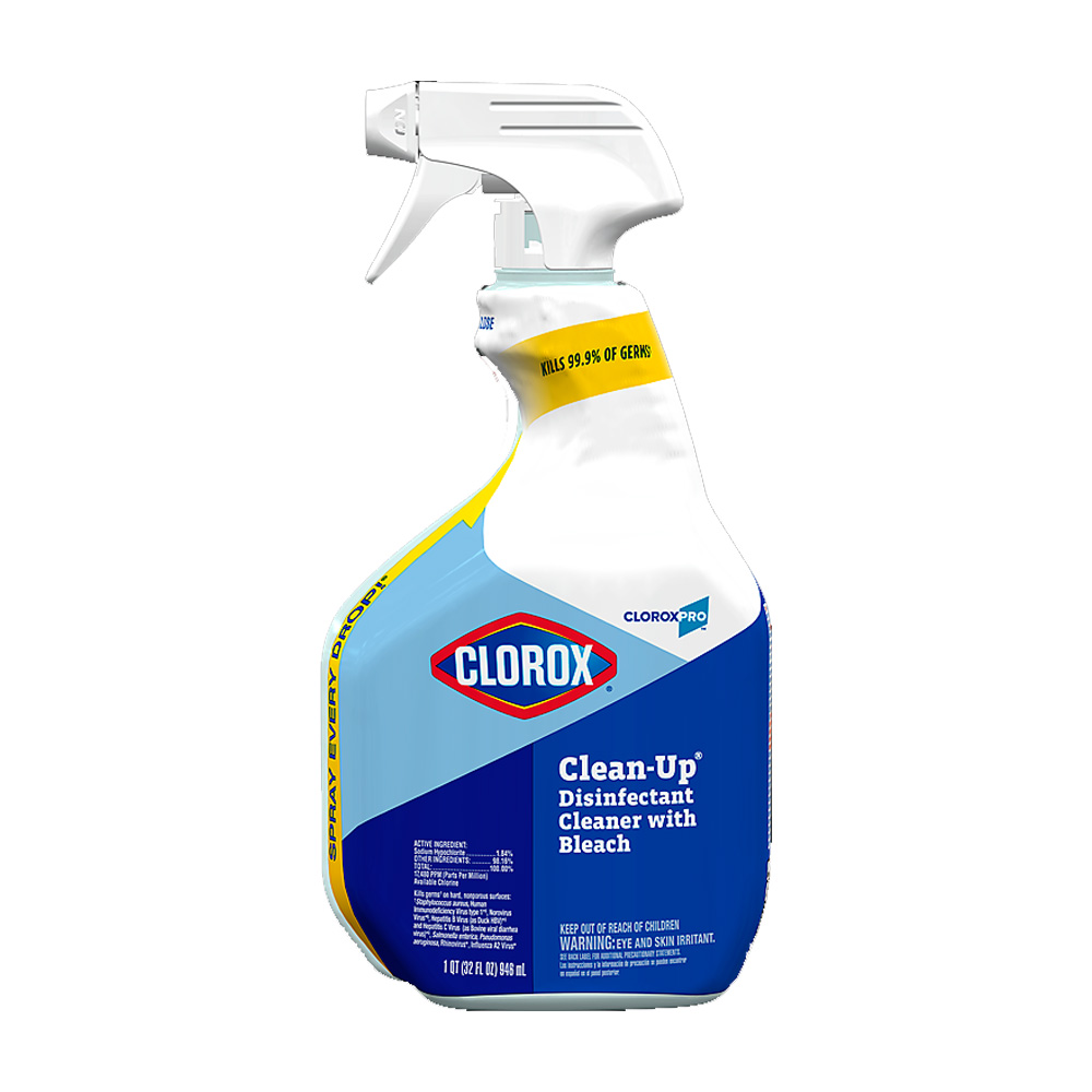 35417 Clorox 32 oz. Clean-Up Disinfectant Cleaner w/Bleach 9/cs - 35417 CLORX 32z CLNUP SPR W/BL