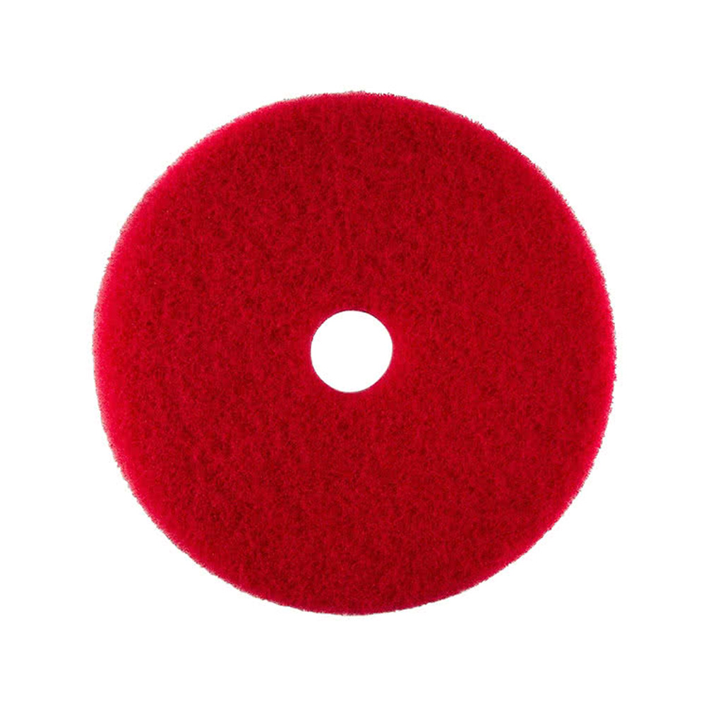 51-17 Scrubble Red 17" Buffing Floor Pad 5/cs - 51-17 17"RED UL CERT BUFF PAD