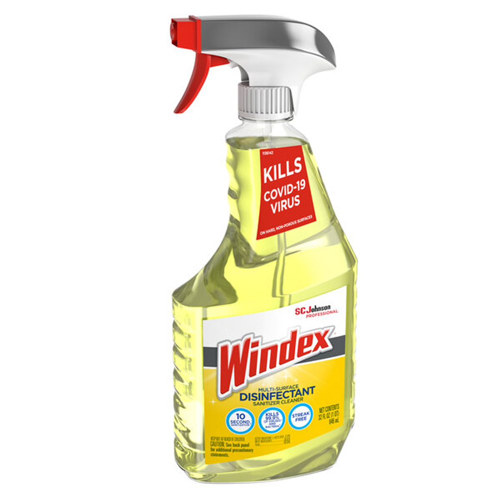 322369 Windex 32 oz. Multi-Surface Disinfectant Sanitizer Cleaner 8/cs - 322369 WINDX 32z MULTISURF DIS