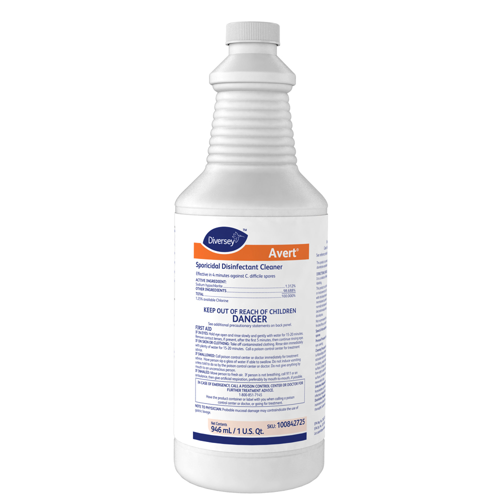 100842725 Avert 32 oz. RTU Sporicidal Disinfectant Cleaner Trigger Spray 12/cs