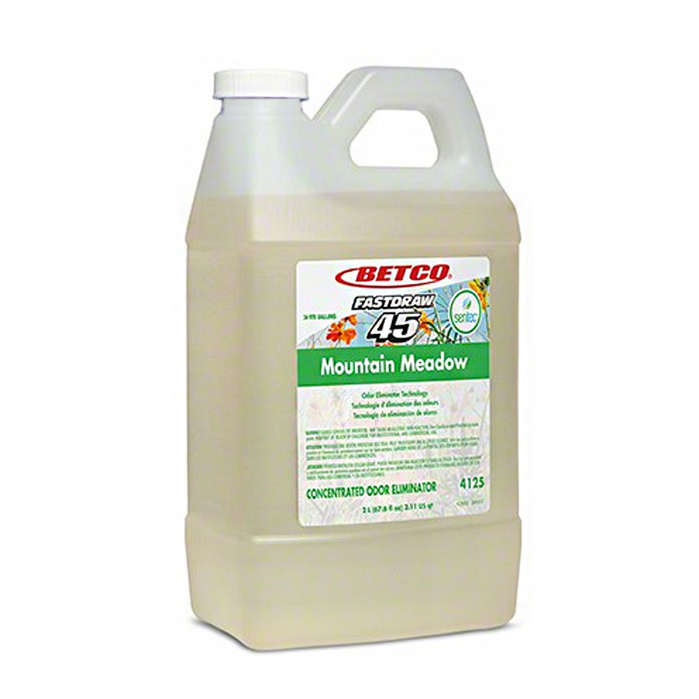 4125B2-00 FastDraw 45 2 Liter Concentrated        Deodorizer with Mountain Meadow Scent 2/cs