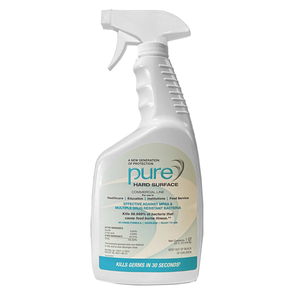 PHDR074 Pure 32 oz. Hard Surface Disinfectant Trigger Spray 12/cs - PHDR074 32z PURE SRFRTU DISFCT