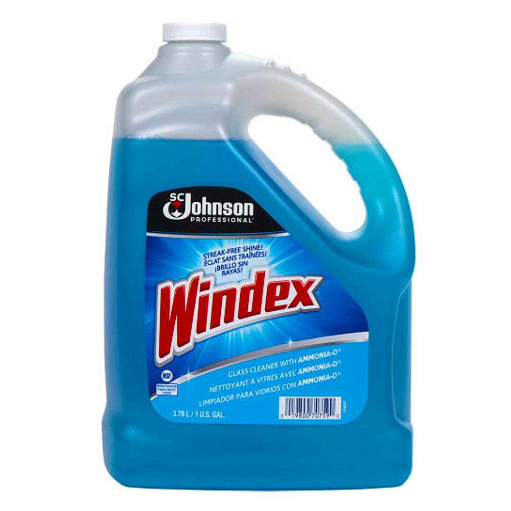 696503 Windex 1 Gal. Glass Cleaner w/Ammonia-D  4/cs - 696503 WINDEX GALLON AMMONIA D