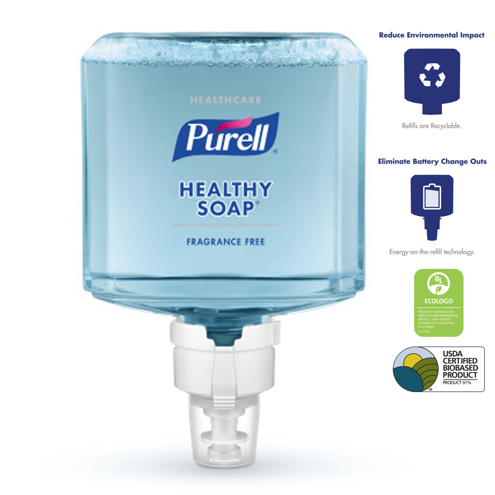 7772-02 Purell 1200 ml ES8 Healthy Soap Foaming Hand Soap Refill 2/cs - 7772-02 ES8 HLTH GNTL FM SOAP