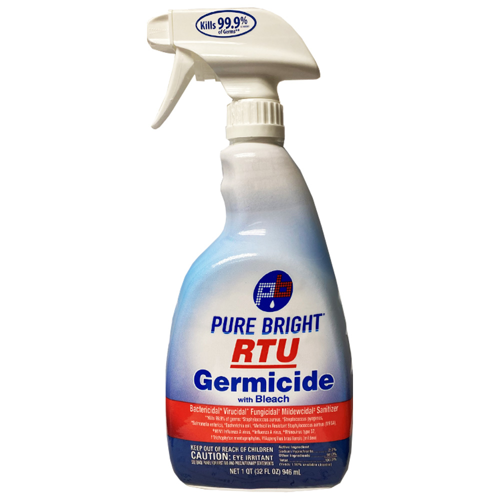 21021 Pure Bright 32 oz. Germicide w/Bleach RTU 9/cs