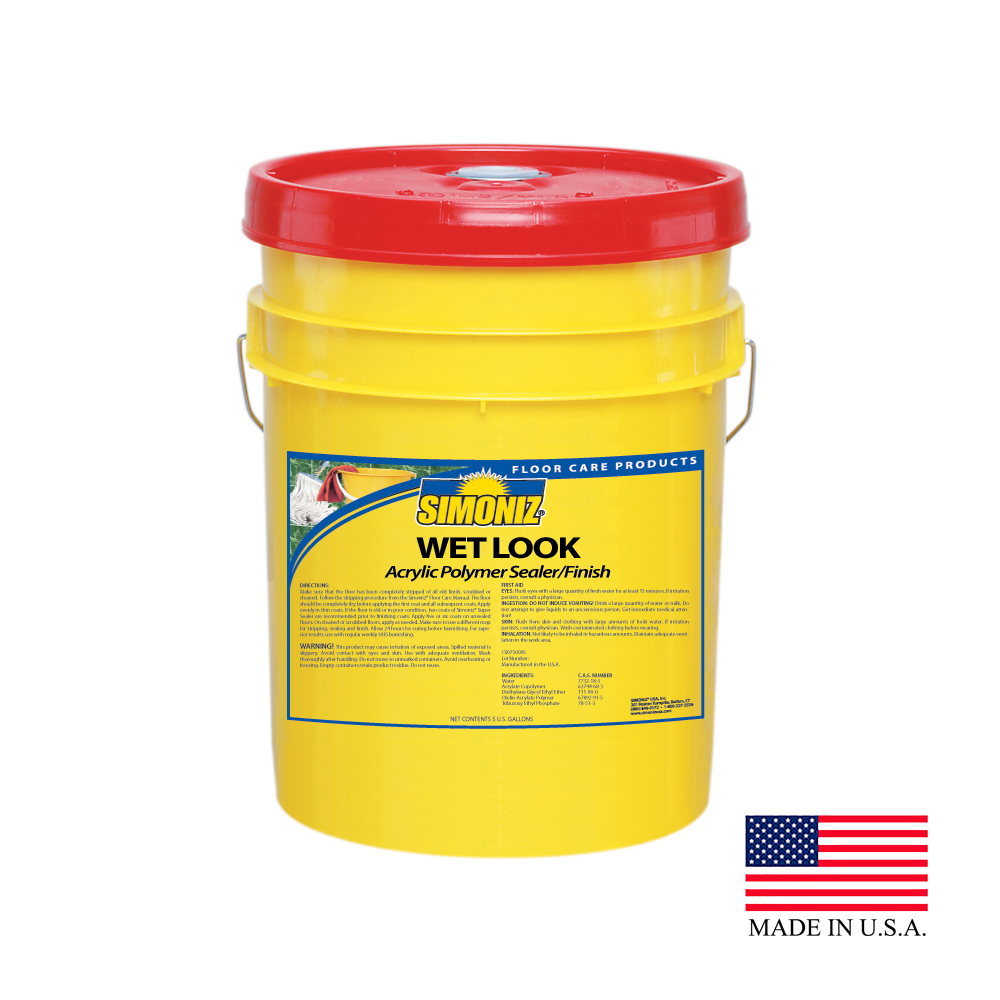 CS0740005 Wet Look 5 Gal. Acrylic Floor Sealer & Finish 1 pl. - WETLOOK 5GAL ACRYLC FLOOR FNSH