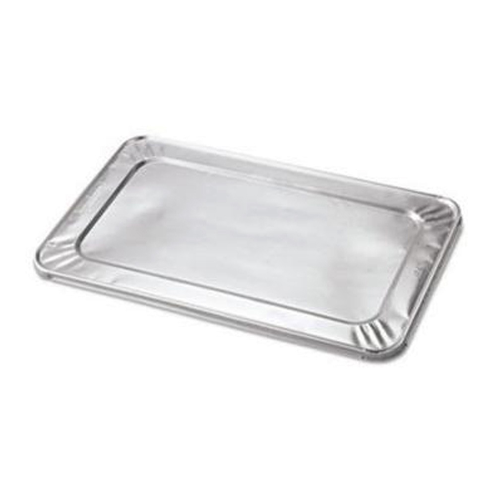 403025200FC Aluminum 1/3 Size Rectangular         Steamtable Lid w/ Full Curl 200/cs - 403025200FC FOIL LID 1/3 STMTB