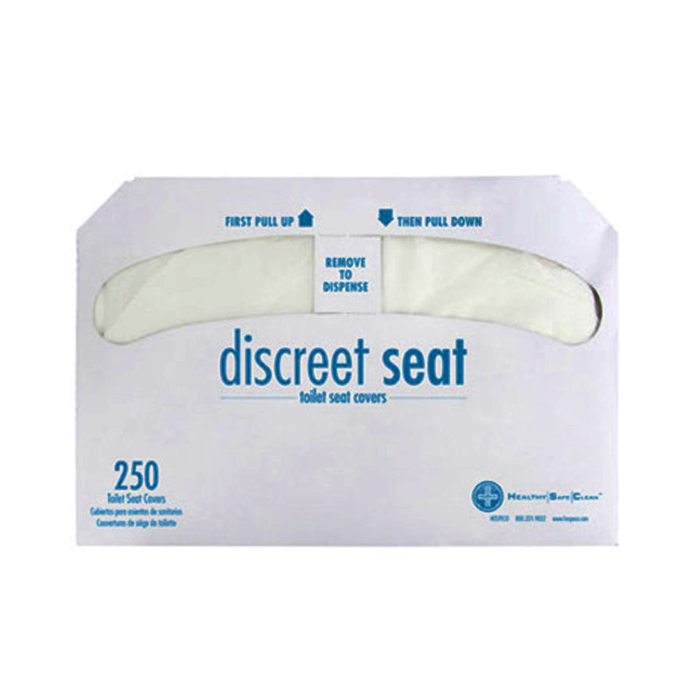 DS5000/00521 Nibroc White 1/2 Fold Flushable Toilet Seat Cover 20/250 cs