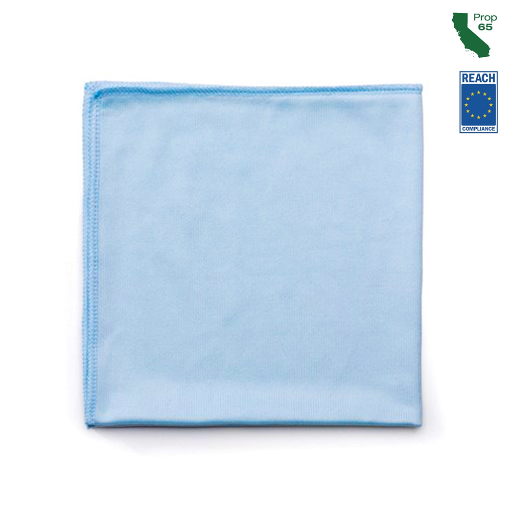 FGQ63000BL00 Executive Series Blue 16"x16" Microfiber Glass/Mirror Cloths 1/1 ea. - RCPQ630BLU 16X16 MICROFBR CLTH